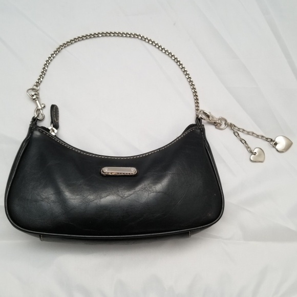 Black leather Evening Bag - Picture 2 of 6